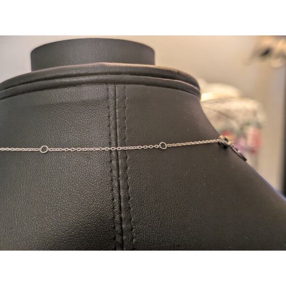 Genuine PANDORA 'I Love My Mom' Heart Locket Dangle Sterling CZ Charm Necklace - Picture 5 of 8